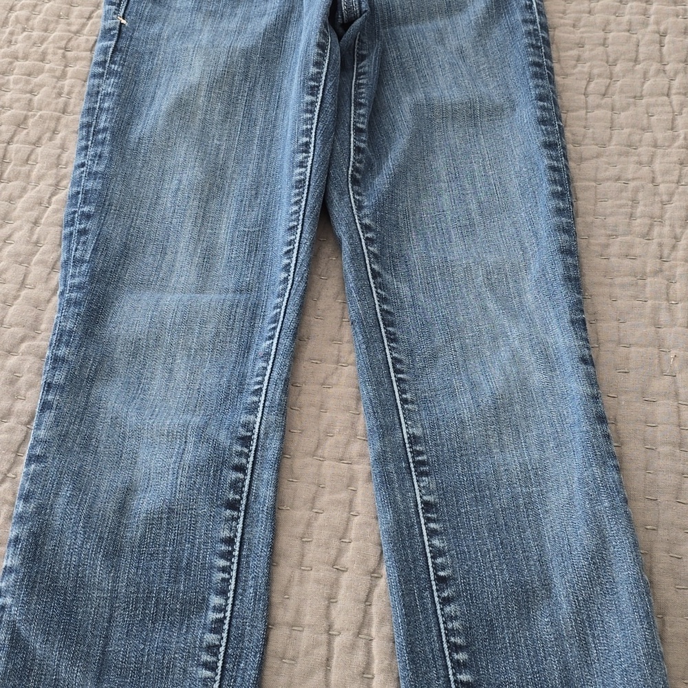 Pilcro and the Letterpress Stet Fit- Skinny Blue Jeans with Subtle Fading - Picture 10 of 13